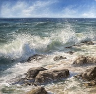 The Sea. 20in x 24in. SOLD